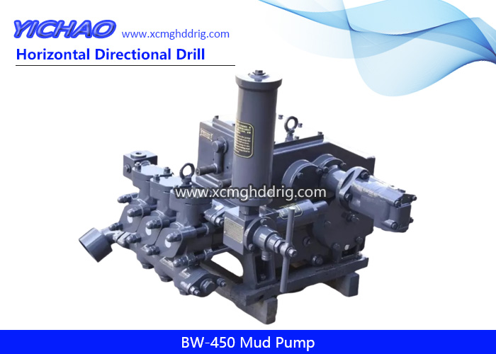 BW-450 Hydraulic Motor Mud Pump for 45ton Trenchless HDD Drilling Equipment