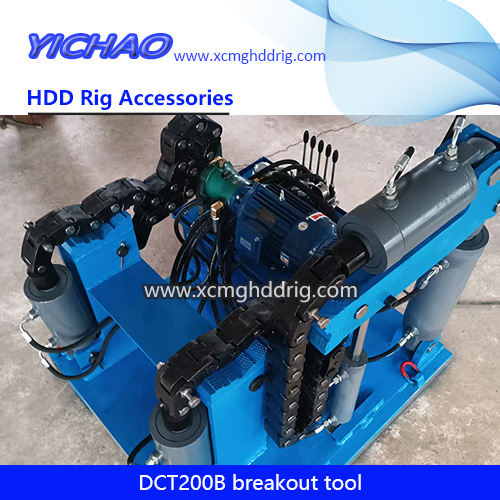 DCT200B Benchtop Hydraulic Power Chain Drilling Rods Pipe Breakout Tool Shackle Staion