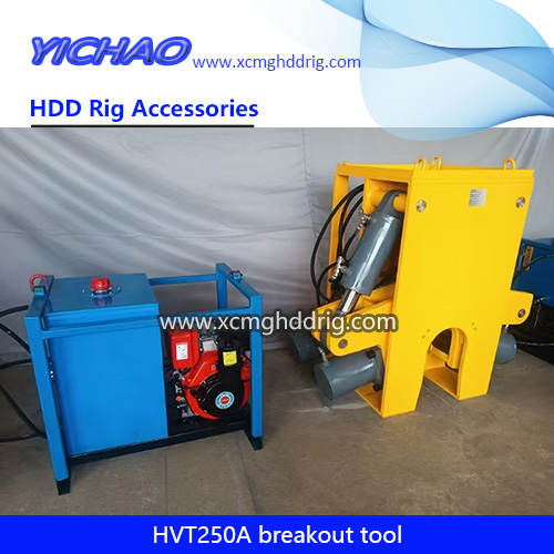 HVT250A Hydraulic Breakout Tongs Diesel Engine Drill Pipe/Rods Shackle Equipment