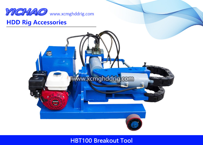 HBT100 Hydraulic Drilling Rig Pipe/Rods Breakout Tool Chain Tongs