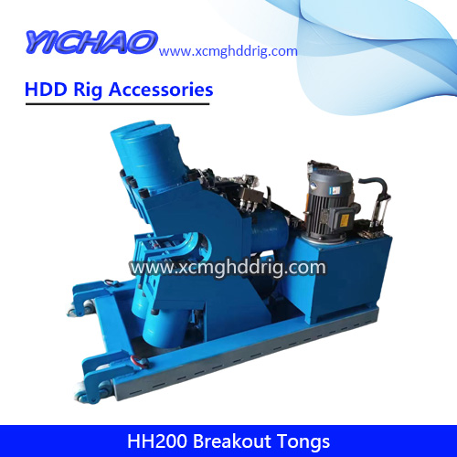 HH200 Electric Hydraulic Power Breakout Tongs Hdd Drilling Rods/Pipe Shackle Machine
