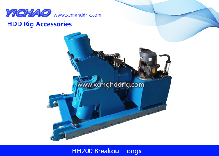 HH200 Electric Hydraulic Power Breakout Tongs Hdd Drilling Rods/Pipe Shackle Machine