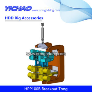 HPP100B Hydraulic Power Clamp High Torque HDD Drilling Pipe/Rods Breakout Tong